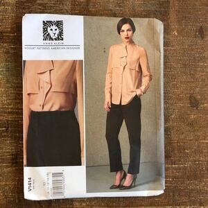 Vogue Sewing Pattern V1414 Anne Klein Womens Minimalist Top Pants 8-16 UNCUT